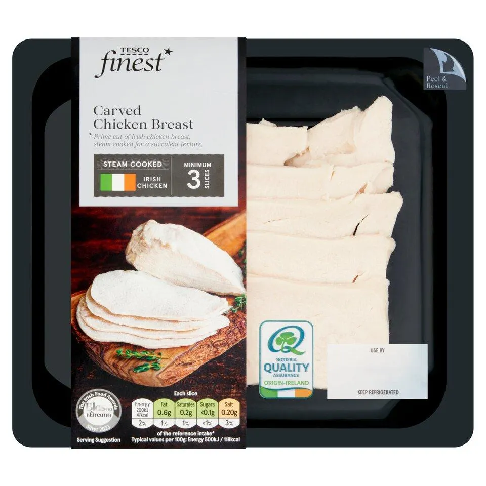 Tesco Finest Carved Chicken Breast 120G