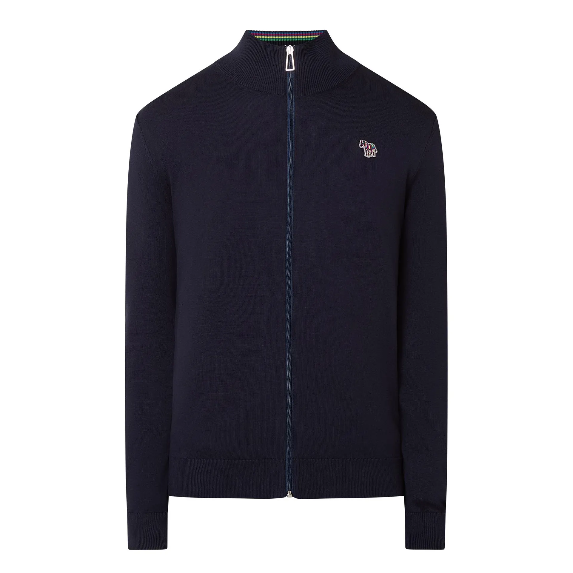 Zebra Logo Badge Zip-Through Cardigan