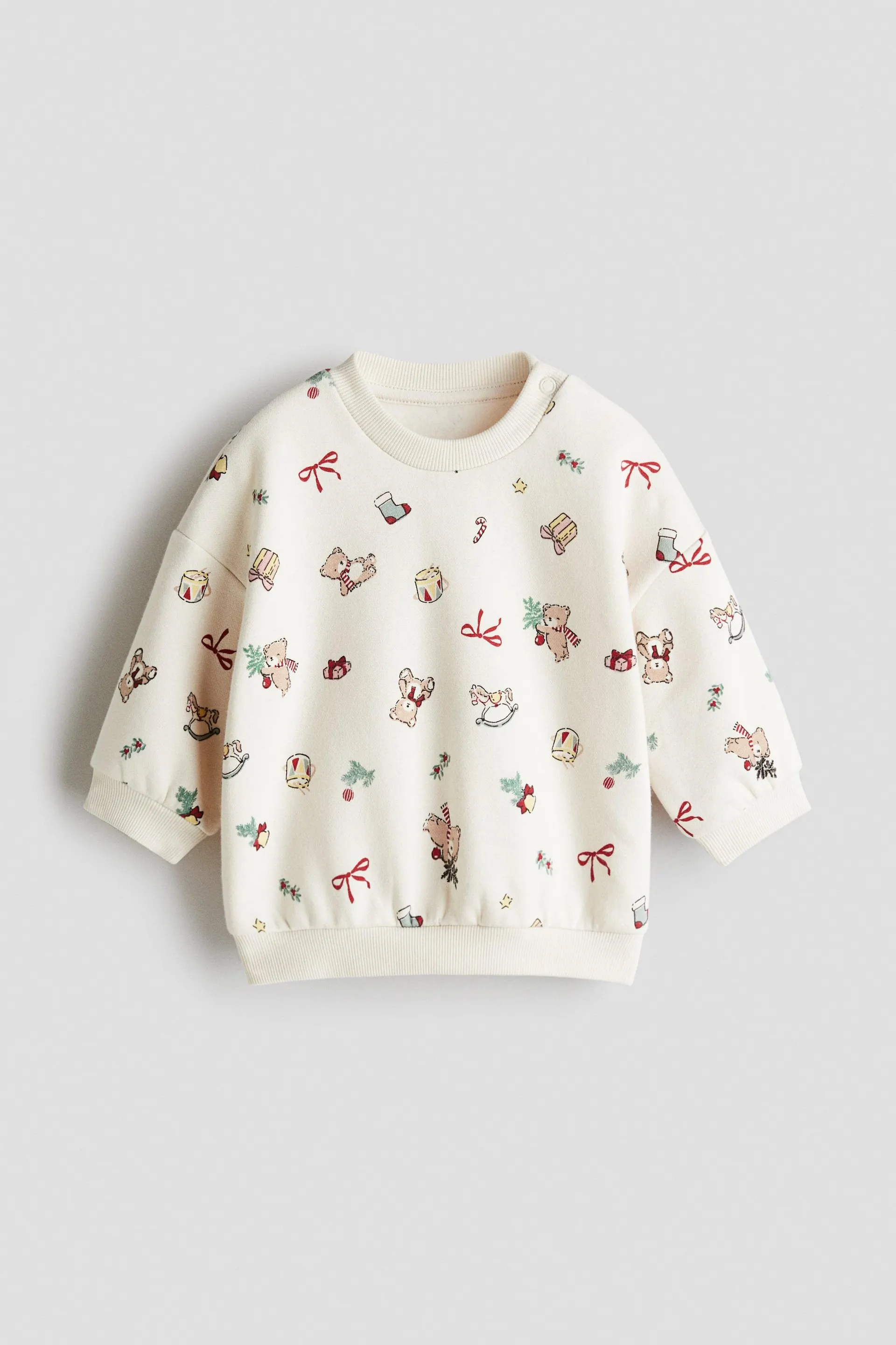 Printed brushed-inside sweatshirt