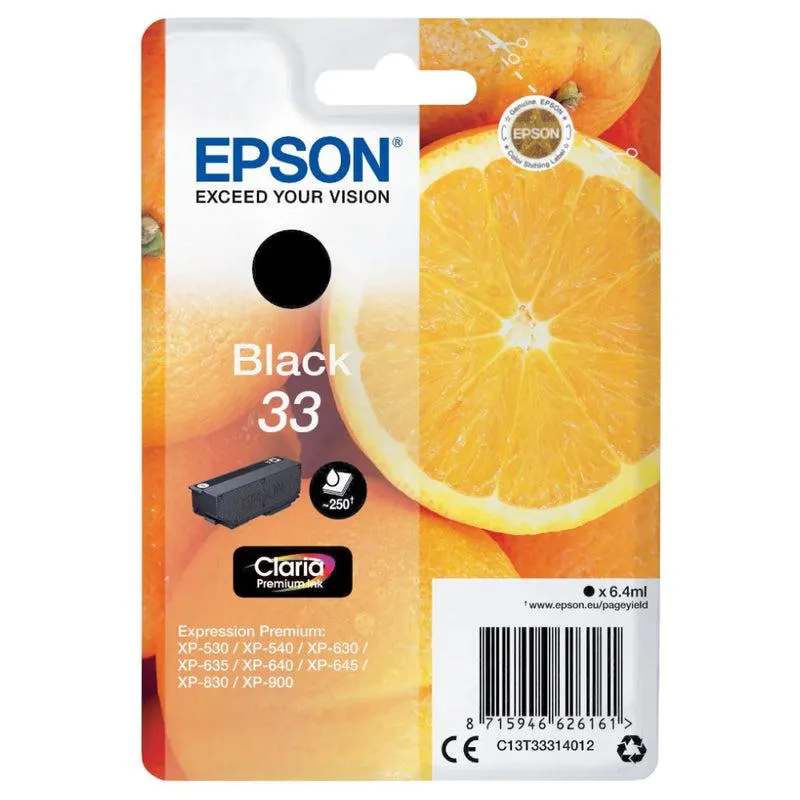 Epson 33 6.4ml Original Ink Cartridge - Black | SEPS1203