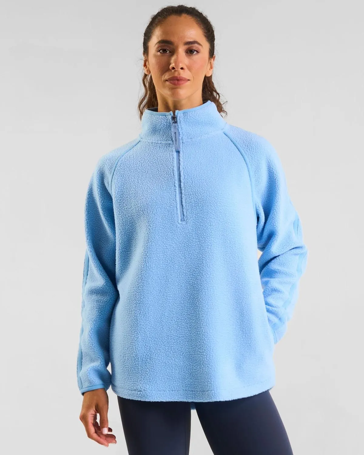 Powercut Ascend Cloud Blue Quarter Zip Up Fleece