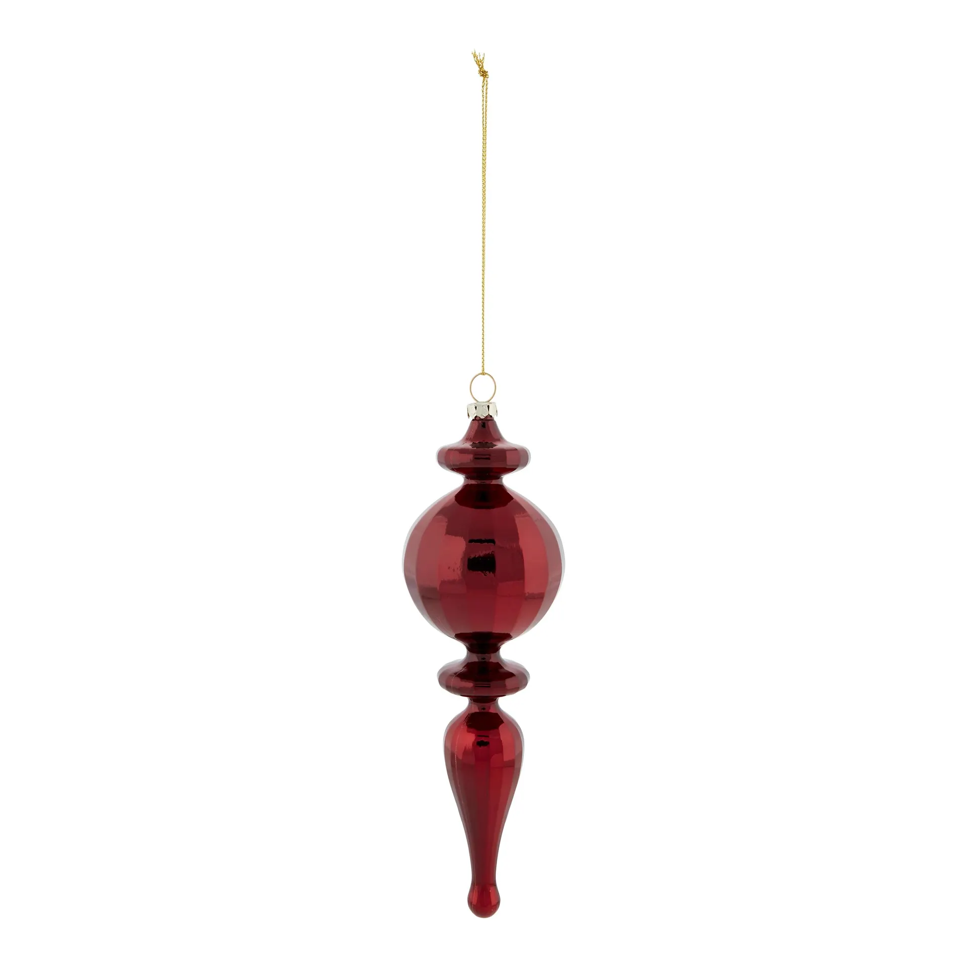Refined classics Red Mercury effect Plastic Cone Hanging decoration