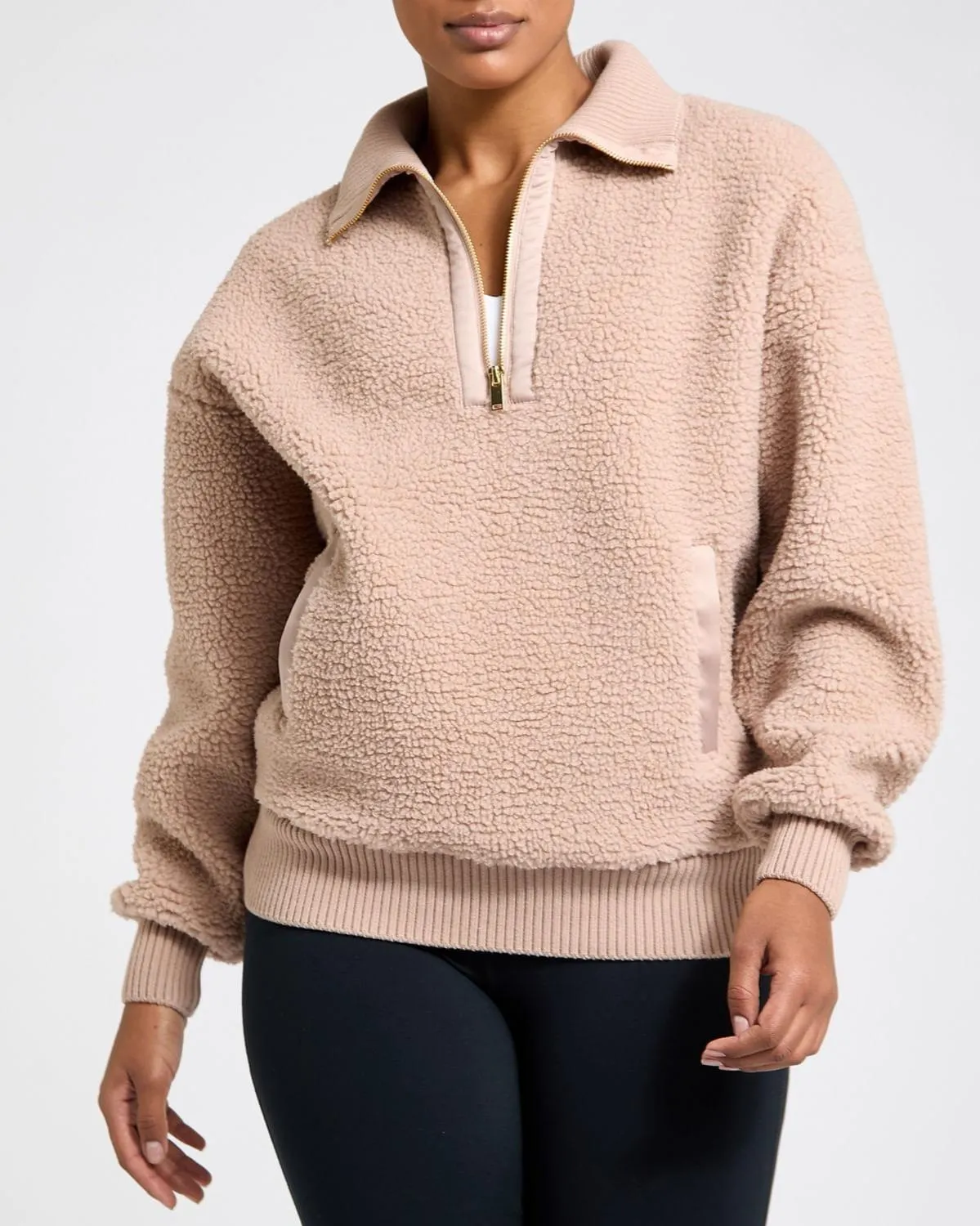 Half-Zip Fleece with Satin Tape