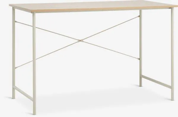Desk VANDBORG 60x120 natural oak colour/beige