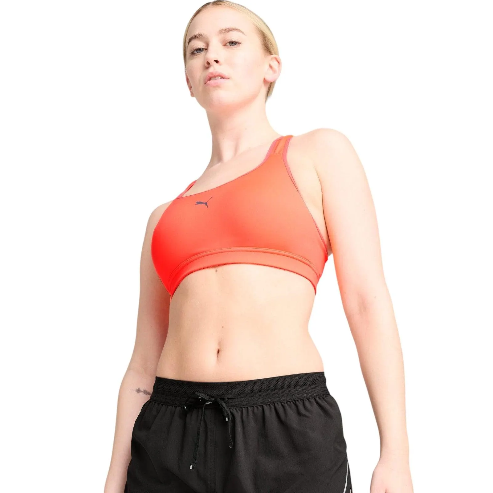 Puma 4KEEPS Womens Medium-Impact Tight-Fit Running Bra