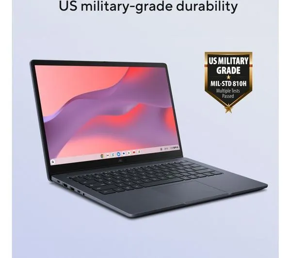 ASUS CX14 14" Chromebook - Intel® Celeron®, 64 GB eMMC, Grey