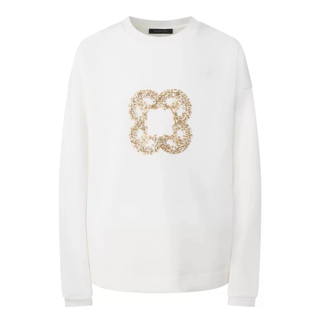 ELENA MIRÒ Beaded Logo Sweatshirt €200.00