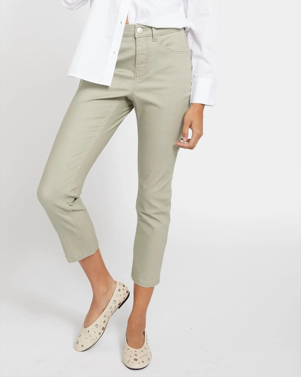 High Rise Skinny Crop Jeans