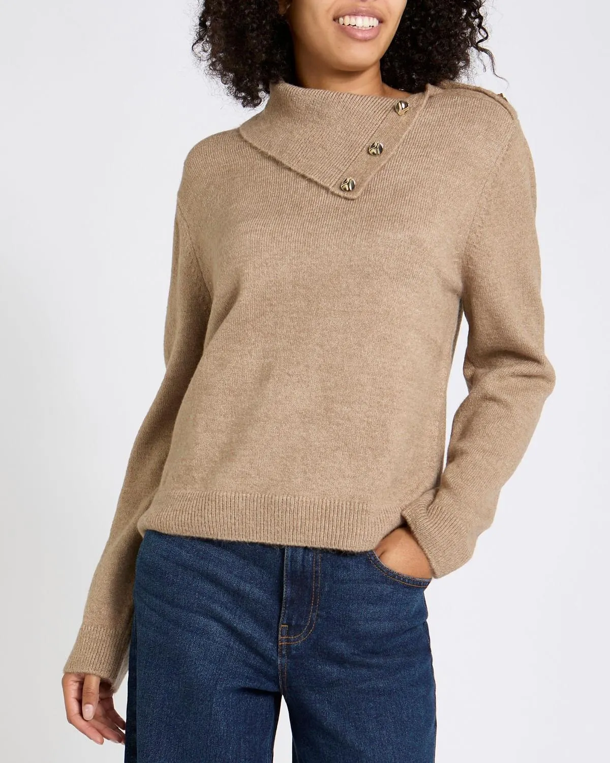 Button Detail Jumper