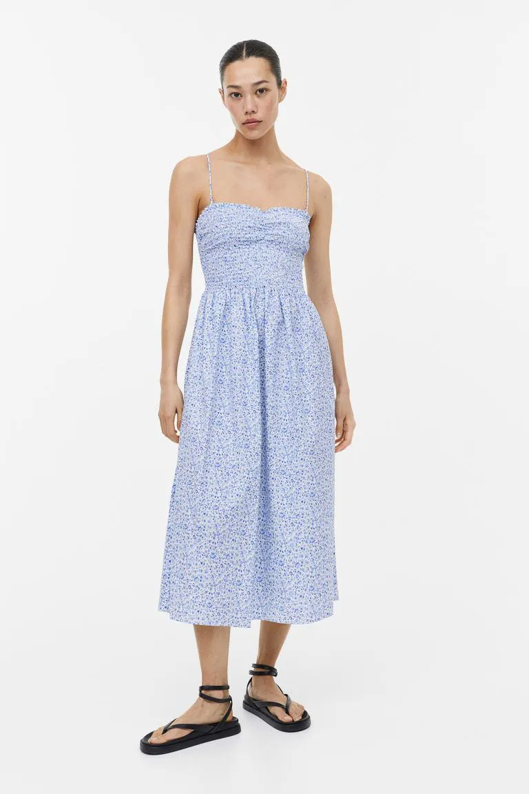 Smocked cotton dress