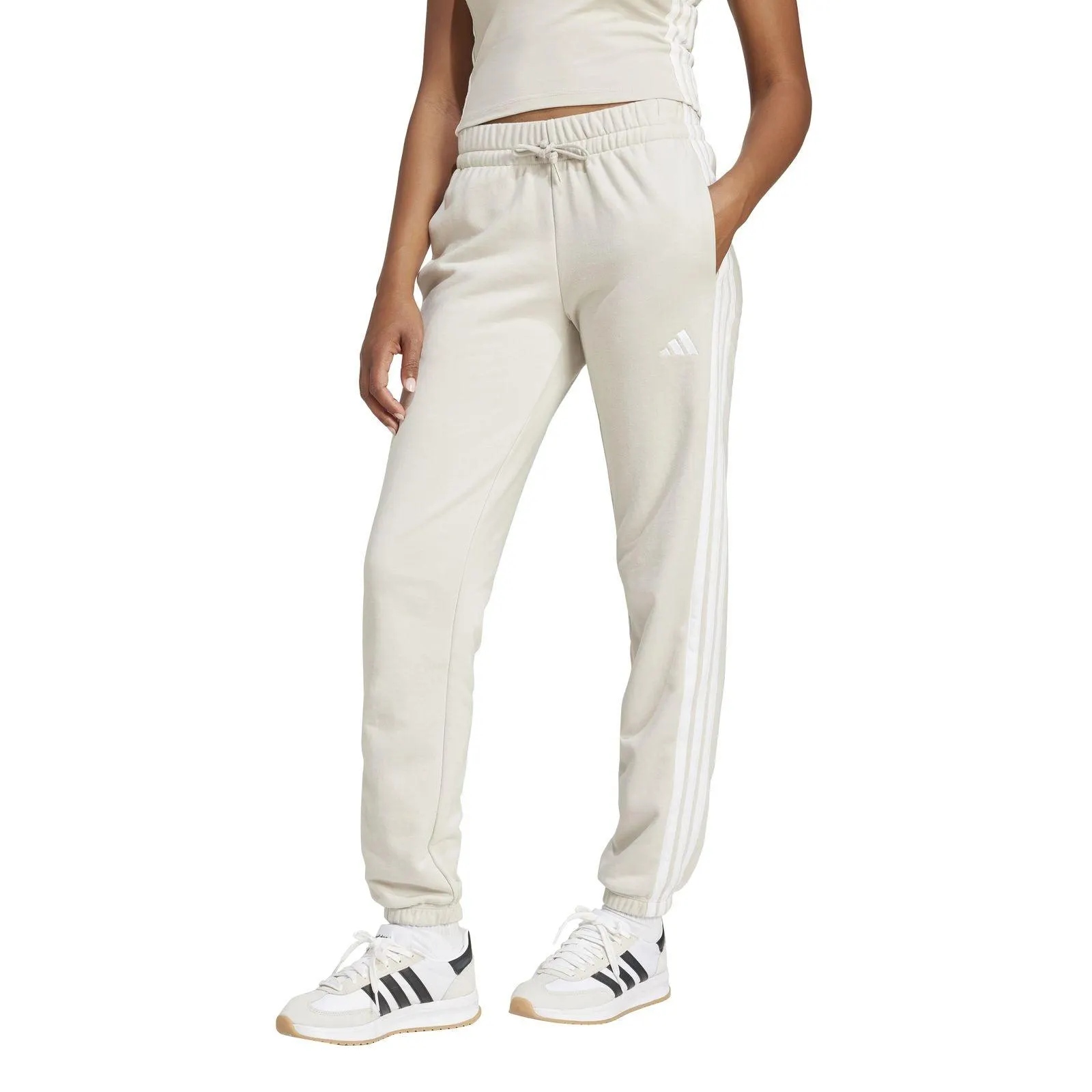 adidas Essentials 3-Stripes French Terry Cuffed Joggers