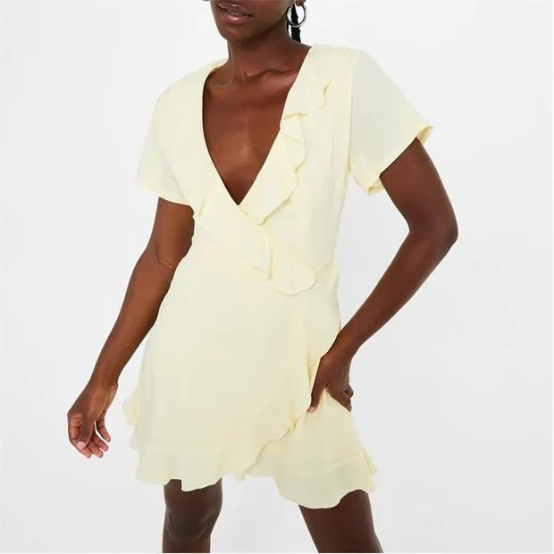 Missguided Cross Back Tie Playsuit