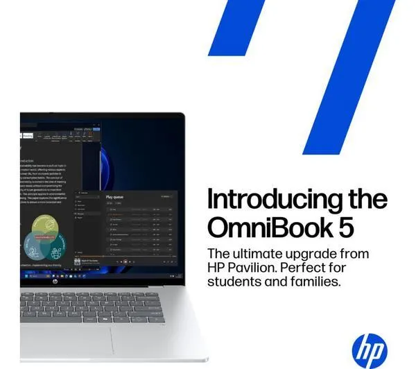 HP OmniBook 5 16" Laptop - Intel® Core™ i5, 512 GB SSD, Silver