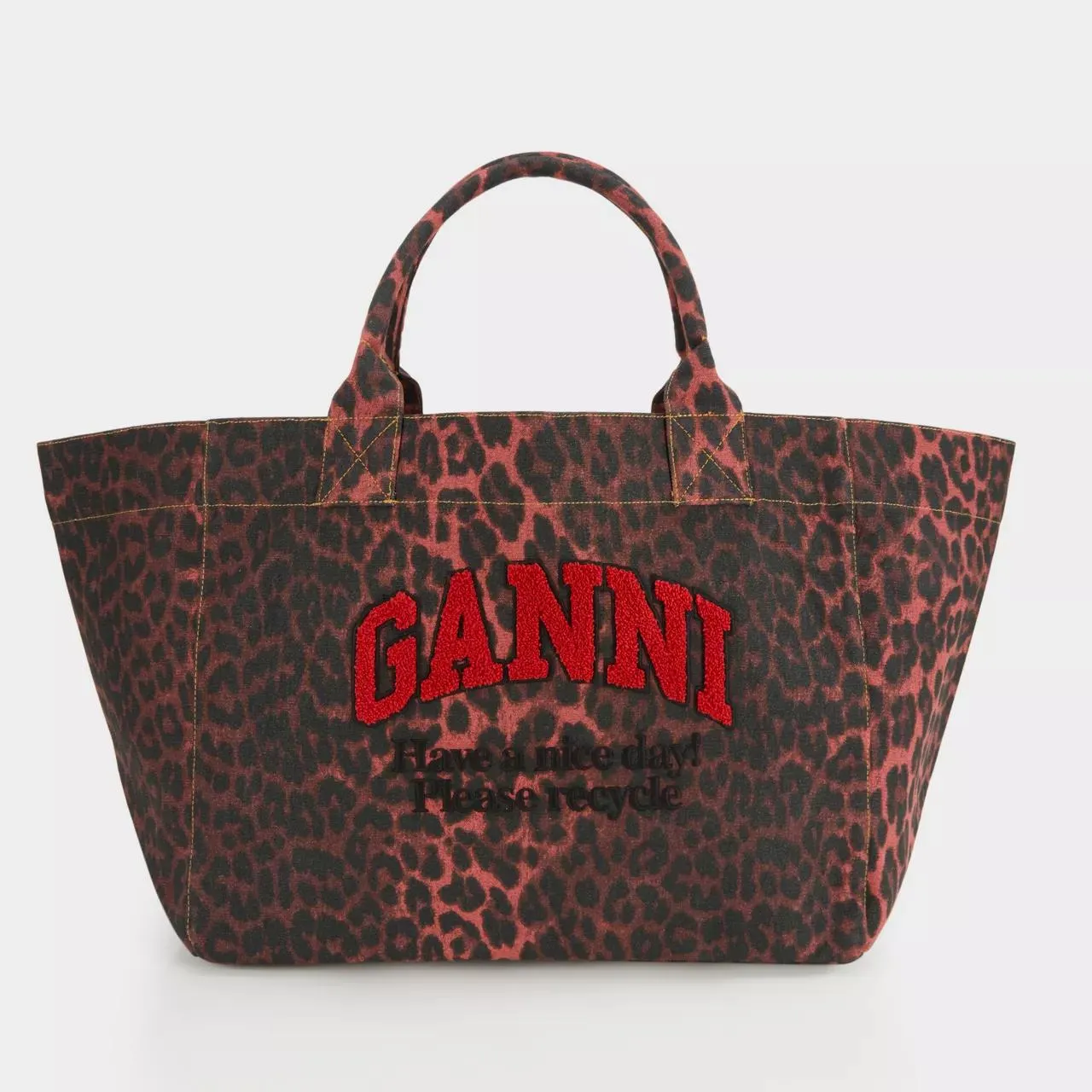 GANNI XXL Shopper Tote Bag