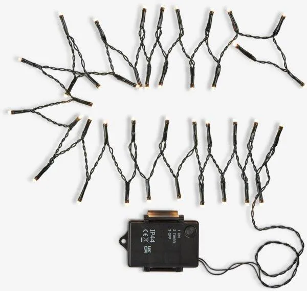 String lights outdoor BAUGE L195cm w/40 LED and timer