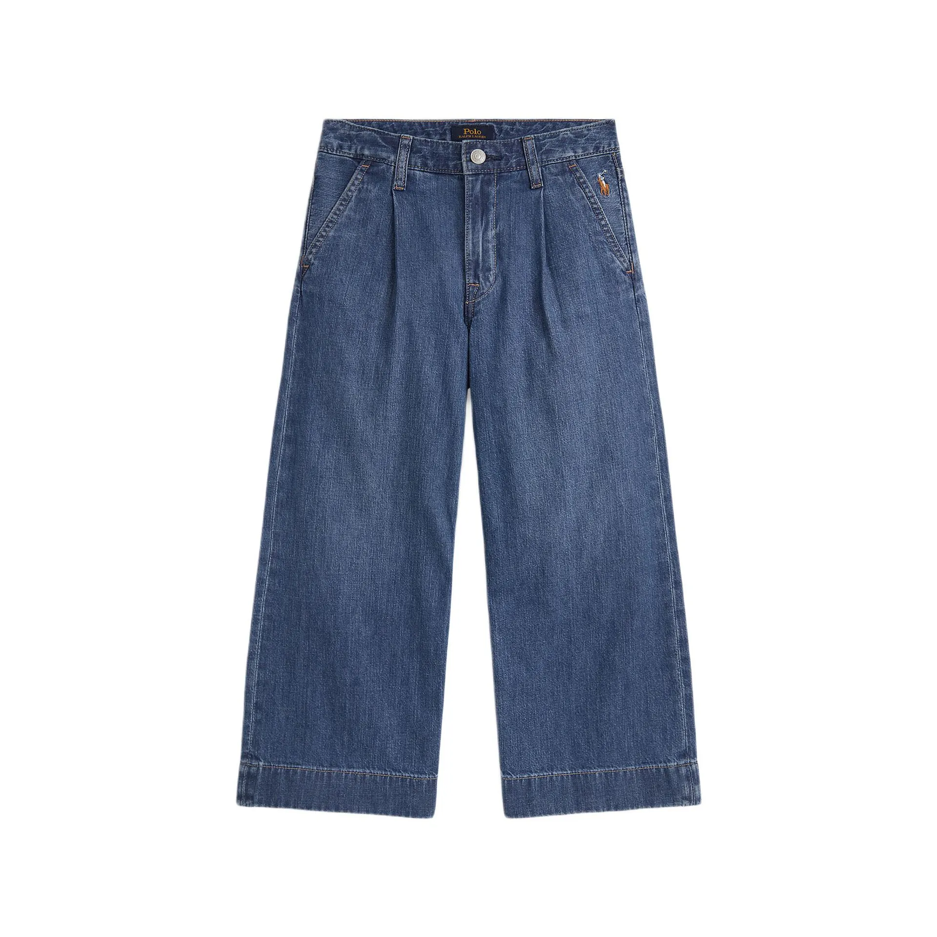 Pony Logo Wide-Leg Jeans 7-12 Years