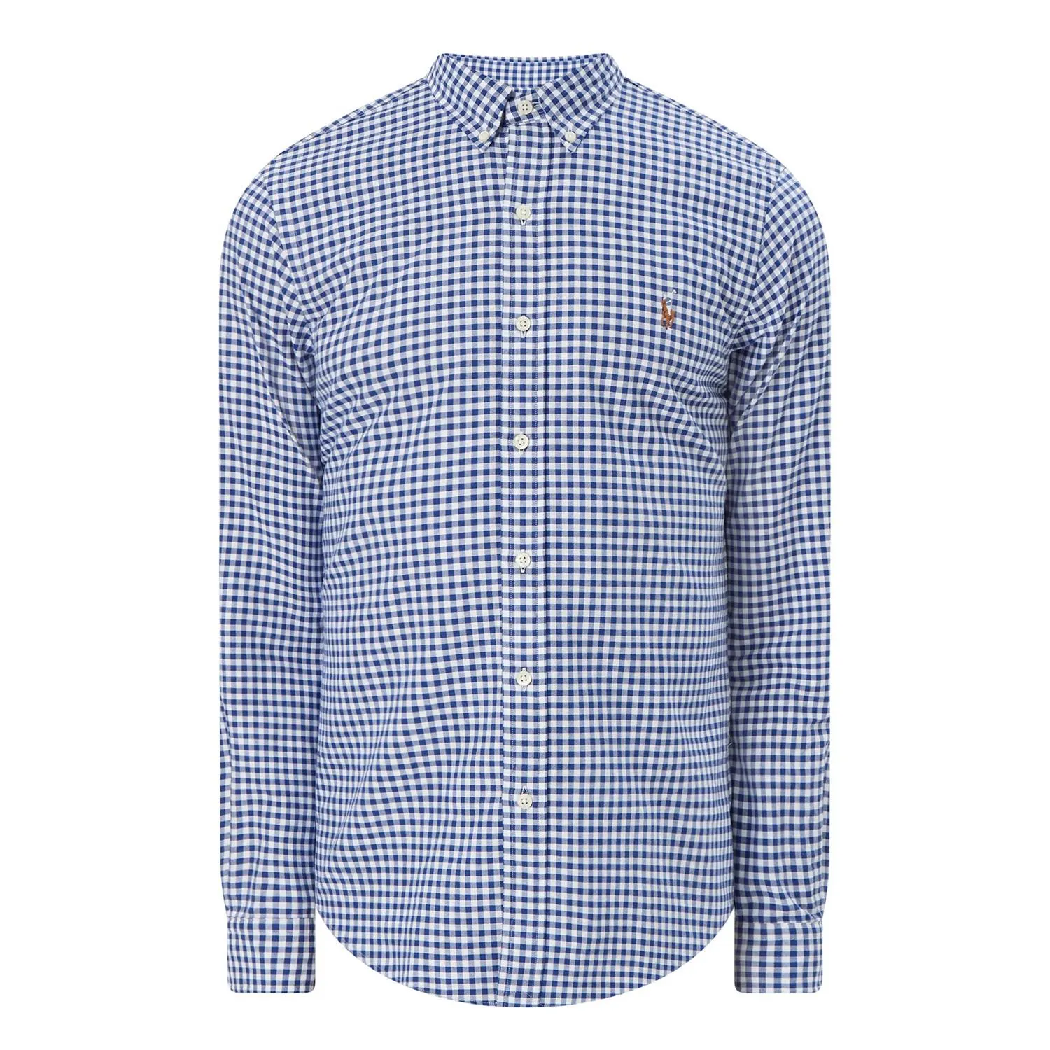 Gingham Slim Fit Oxford Shirt