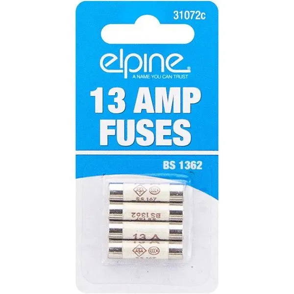 DFE 13A 4 PACK OF PLUG FUSES