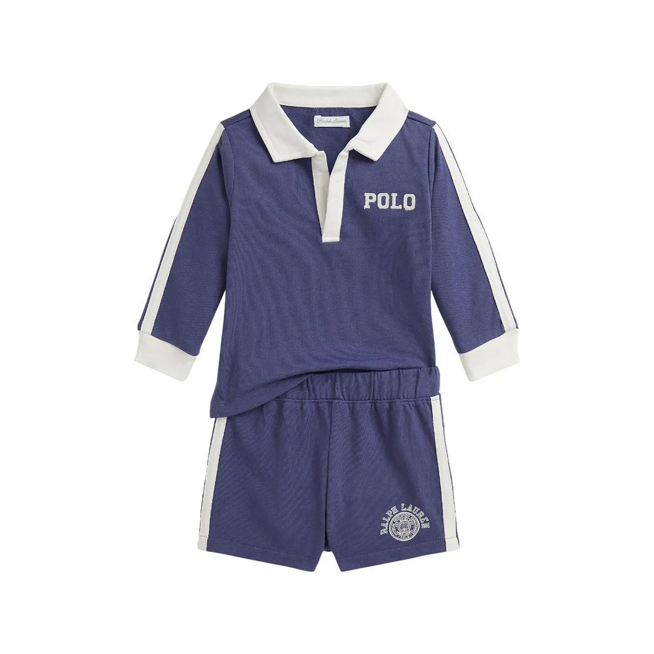 Logo Polo Shirt & Shorts Two-Piece Set 6-24 Months
