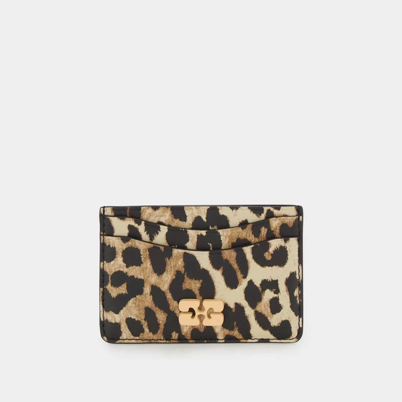 GANNI Bou Leopard Cardholder