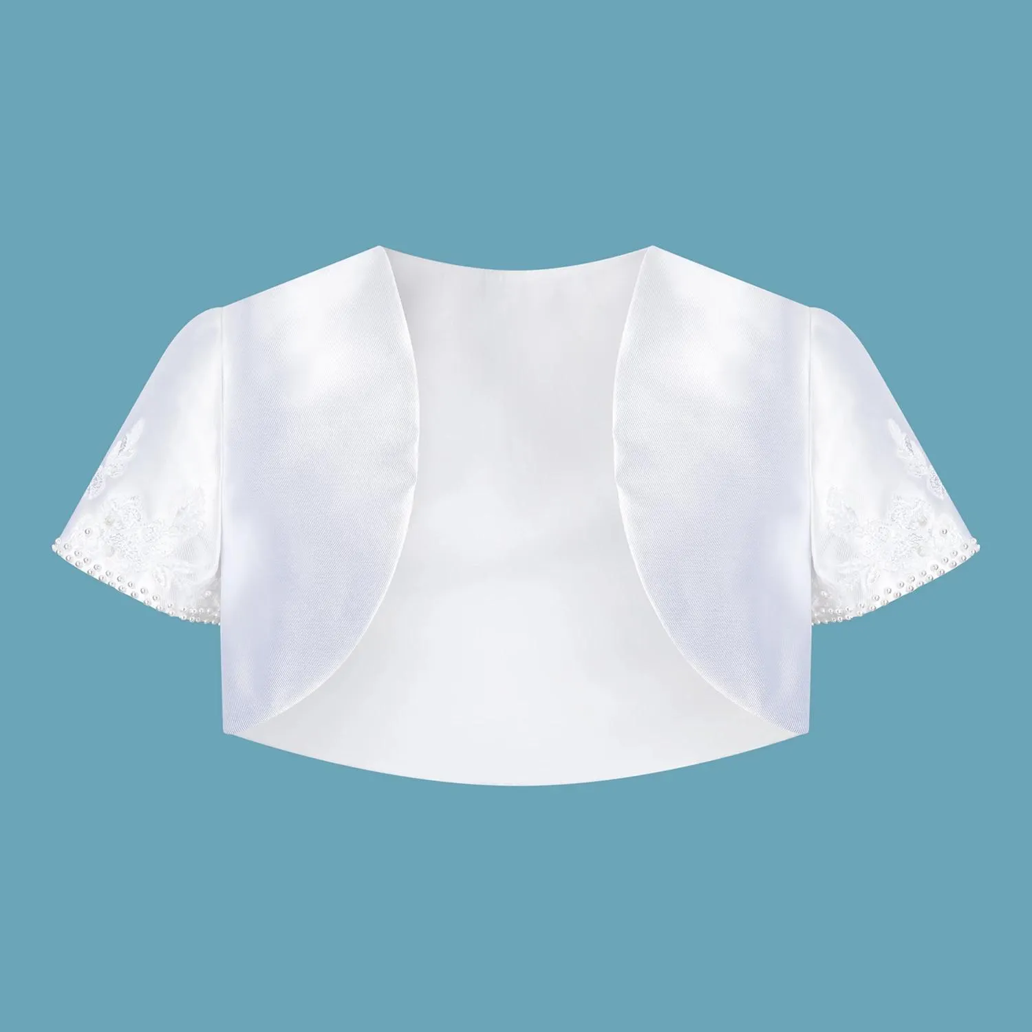 Faux Pearl Embellished Communion Jacket