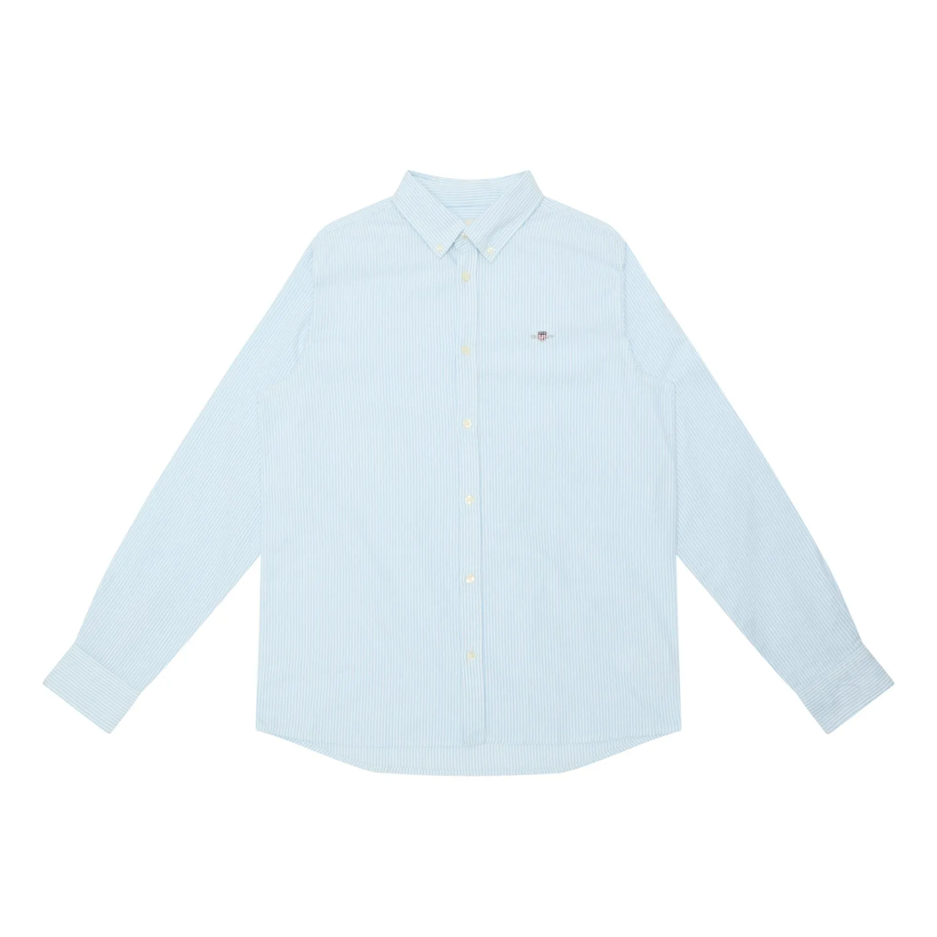 Shield Logo Pinstripe Oxford Shirt