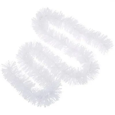 White Metallic effect Tinsel 2m
