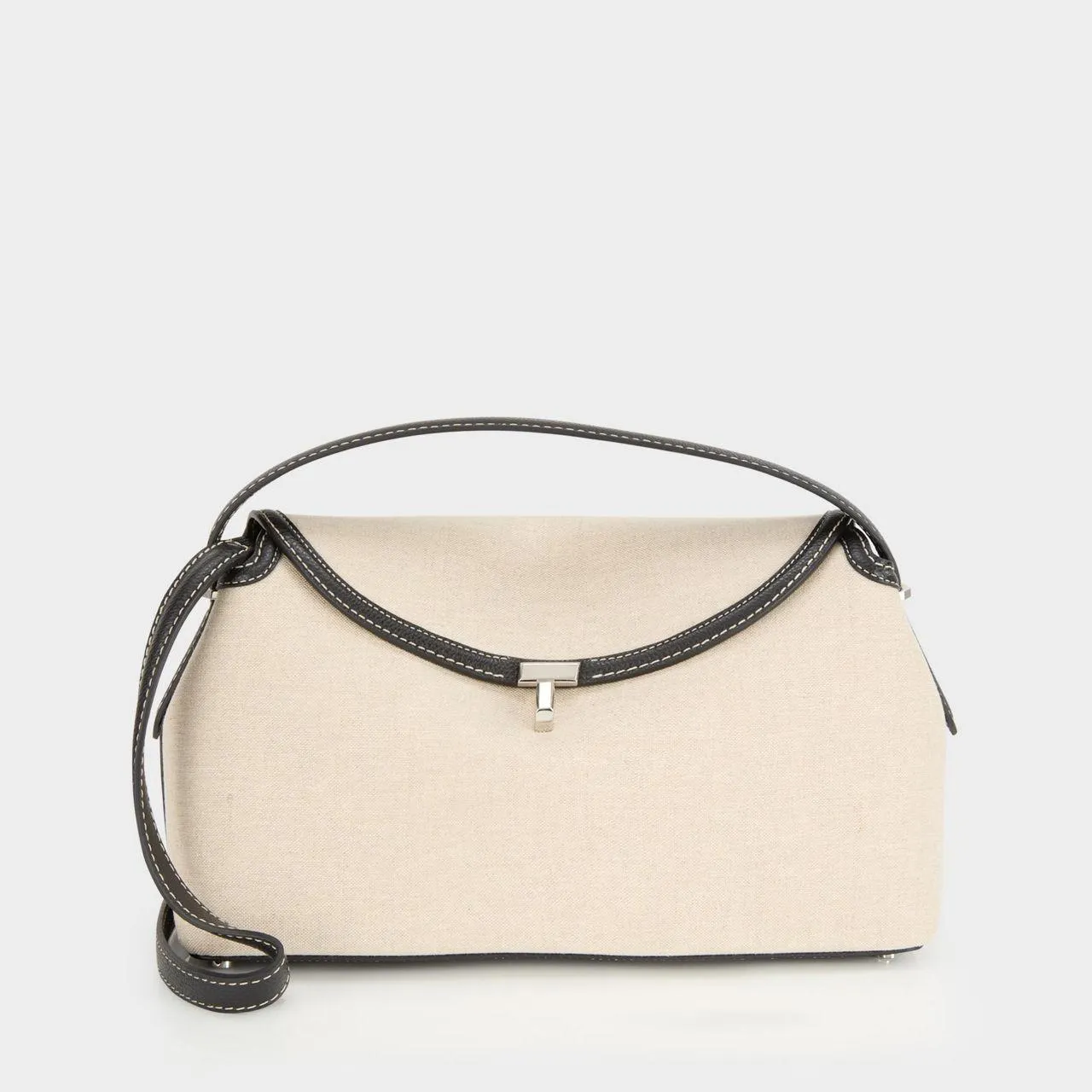 TOTEME T-Lock Canvas Top Handle Bag