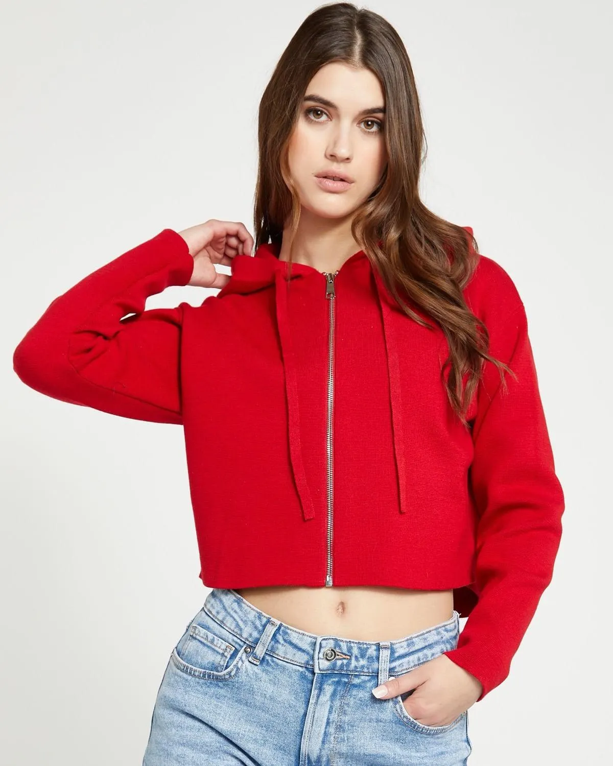 Savida Zip Through Hooded Cardigan