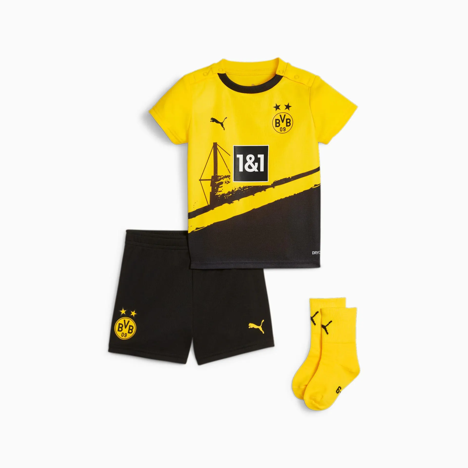 Borussia Dortmund 23/24 Home Toddlers' Babykit