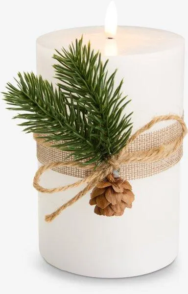 LED pillar candle SKRAPA D10xH15cm