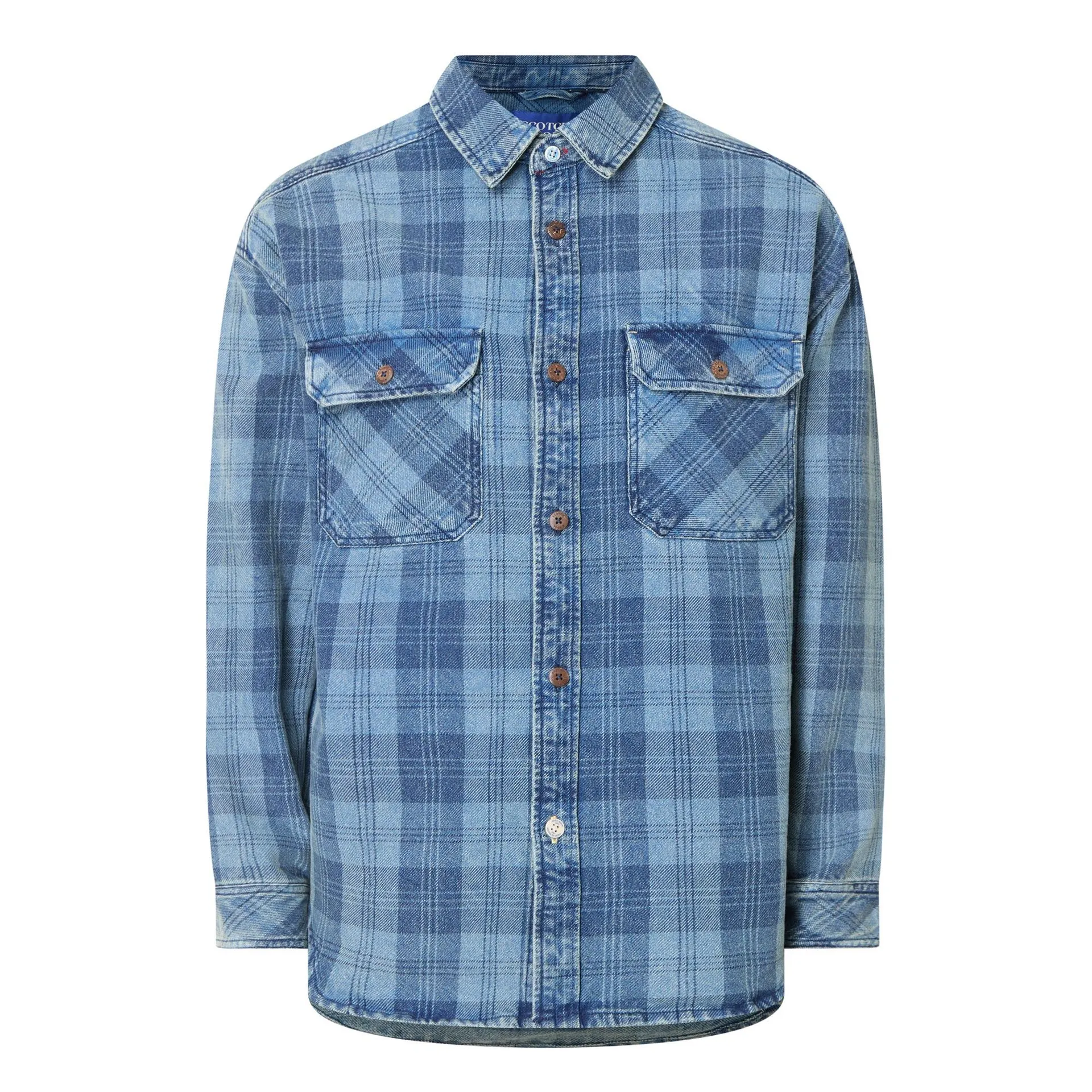 Check Patch Pocket Overshirt
