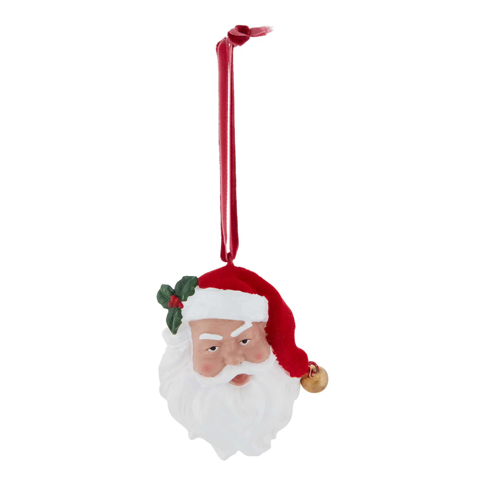 Refined classics Multicolour Santa Polyresin Hanging decoration