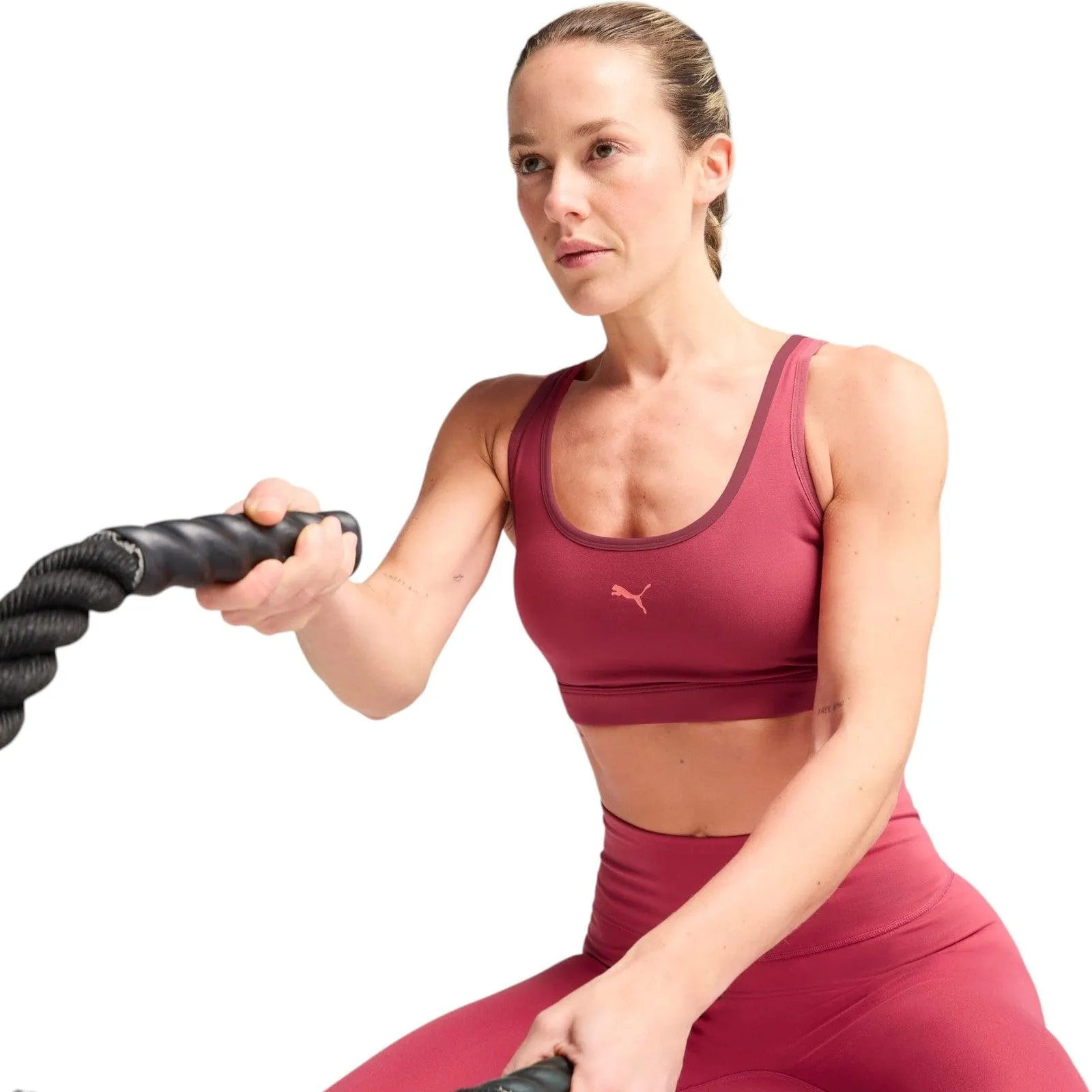 Puma 4KEEPS CLOUDSPUN Womens Regular-Length Sports Bra