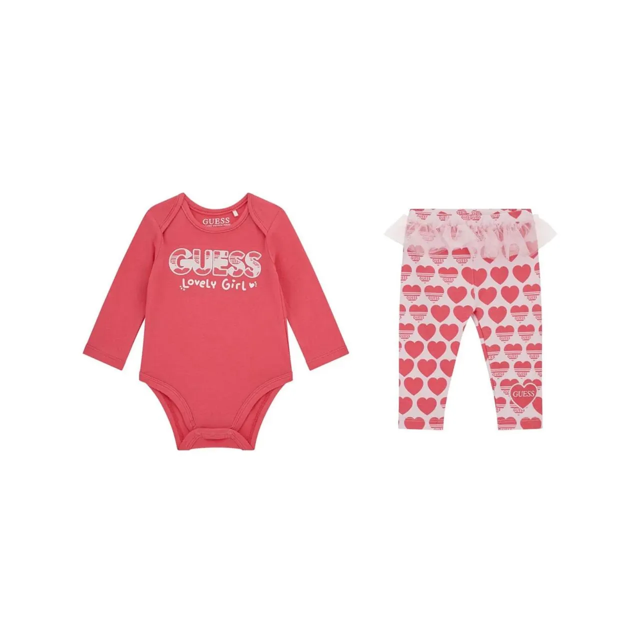 GUESS Two-Piece Hearts Logo Bodysuit & Leggings Set €50.00