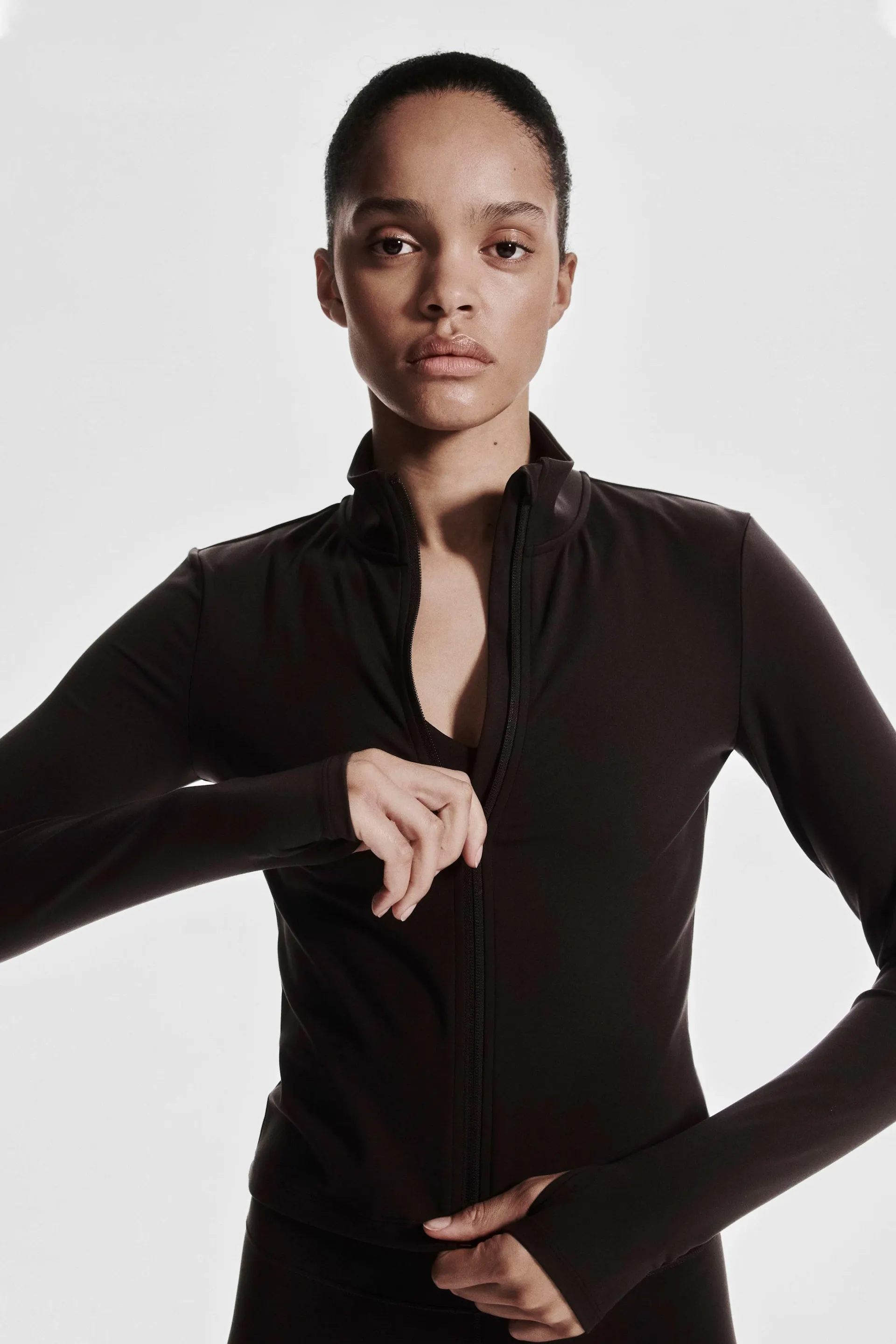 Zip-through sports jacket with SoftMove™