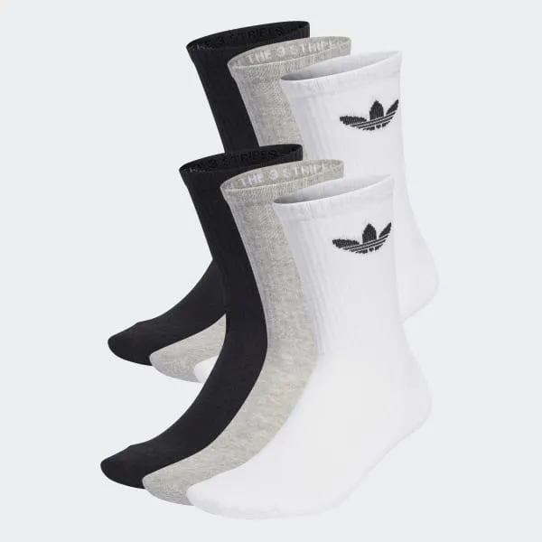 Trefoil Cushion Crew Strumpor 6 Par