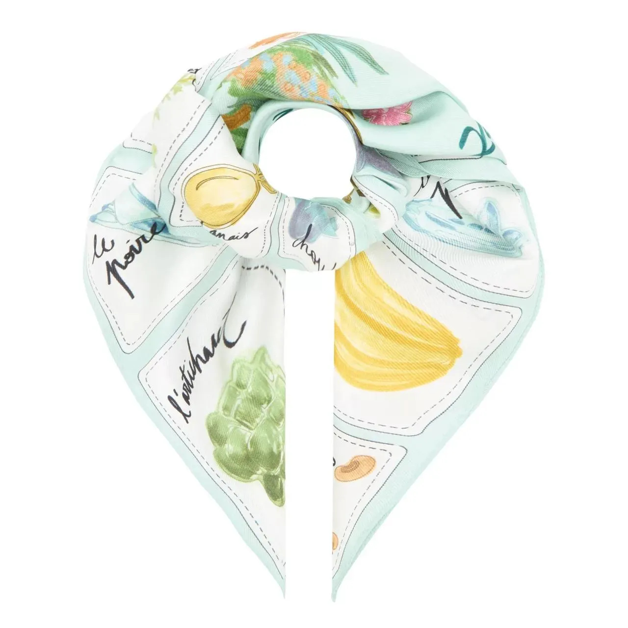 LONGCHAMP Garden Silk Scarf