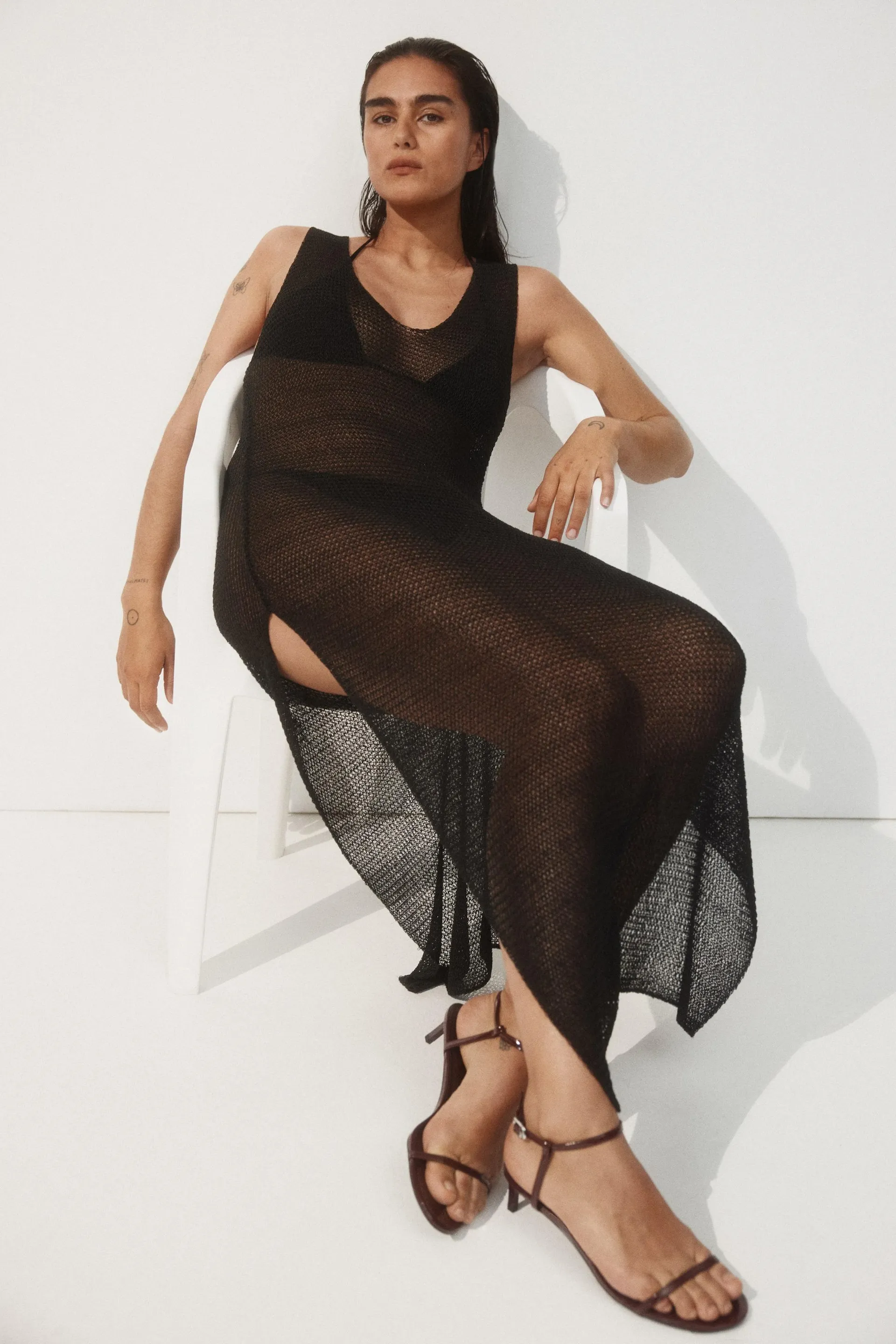 Heeled strappy sandals