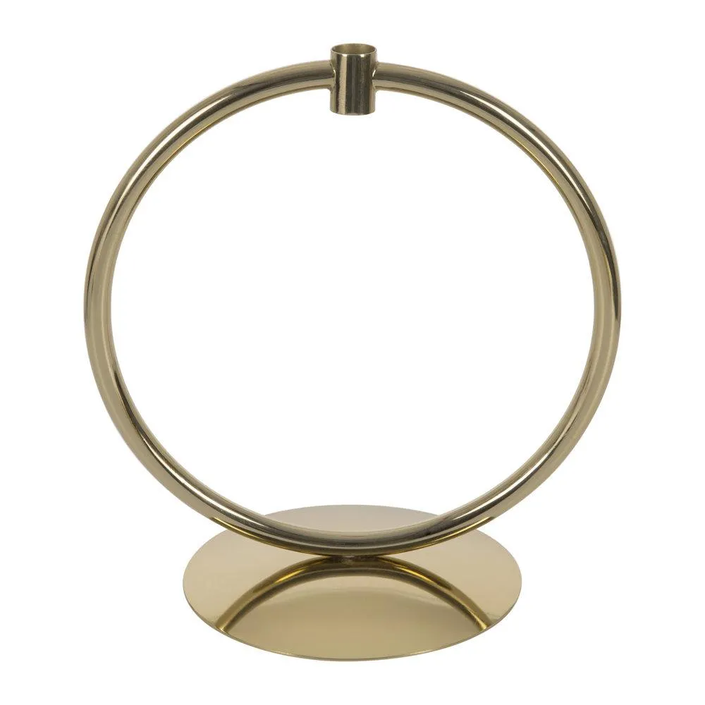 Hoop Candlestick - Gold