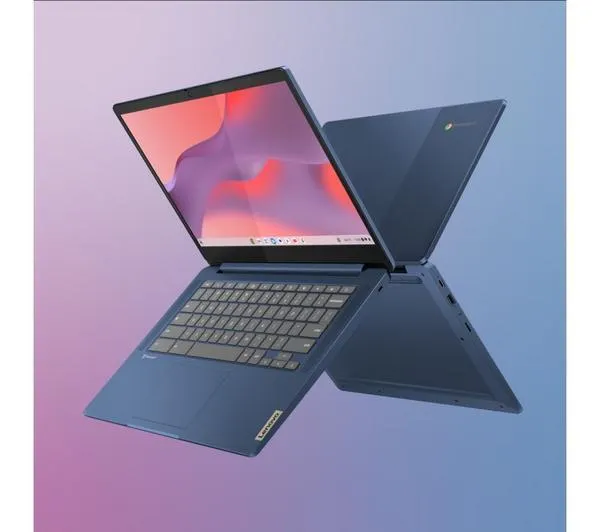LENOVO IdeaPad Slim 3 14" Chromebook - MediaTek Kompanio 520, 128 GB eMMC, Blue
