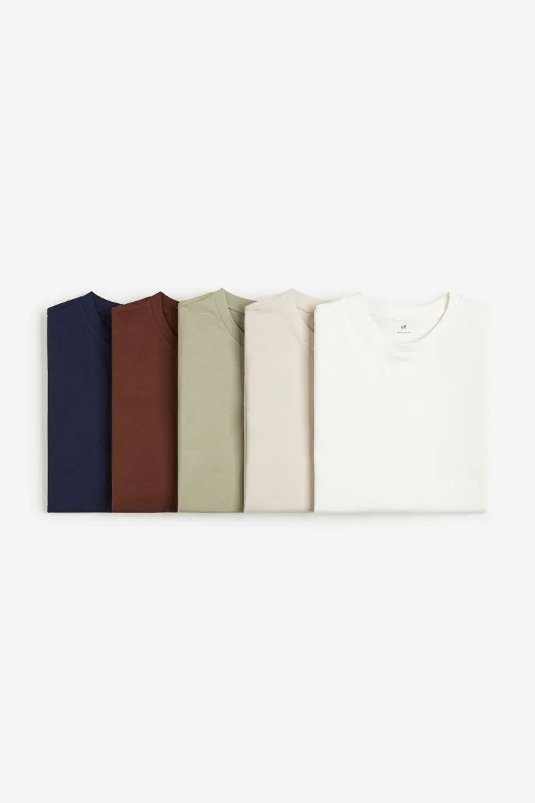 5-pack Regular Fit T-shirts