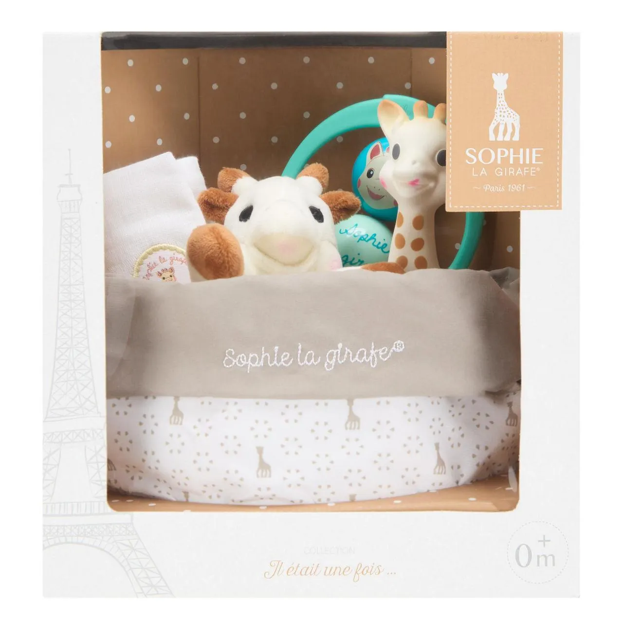 Sophie The Giraffe Birth Basket Set