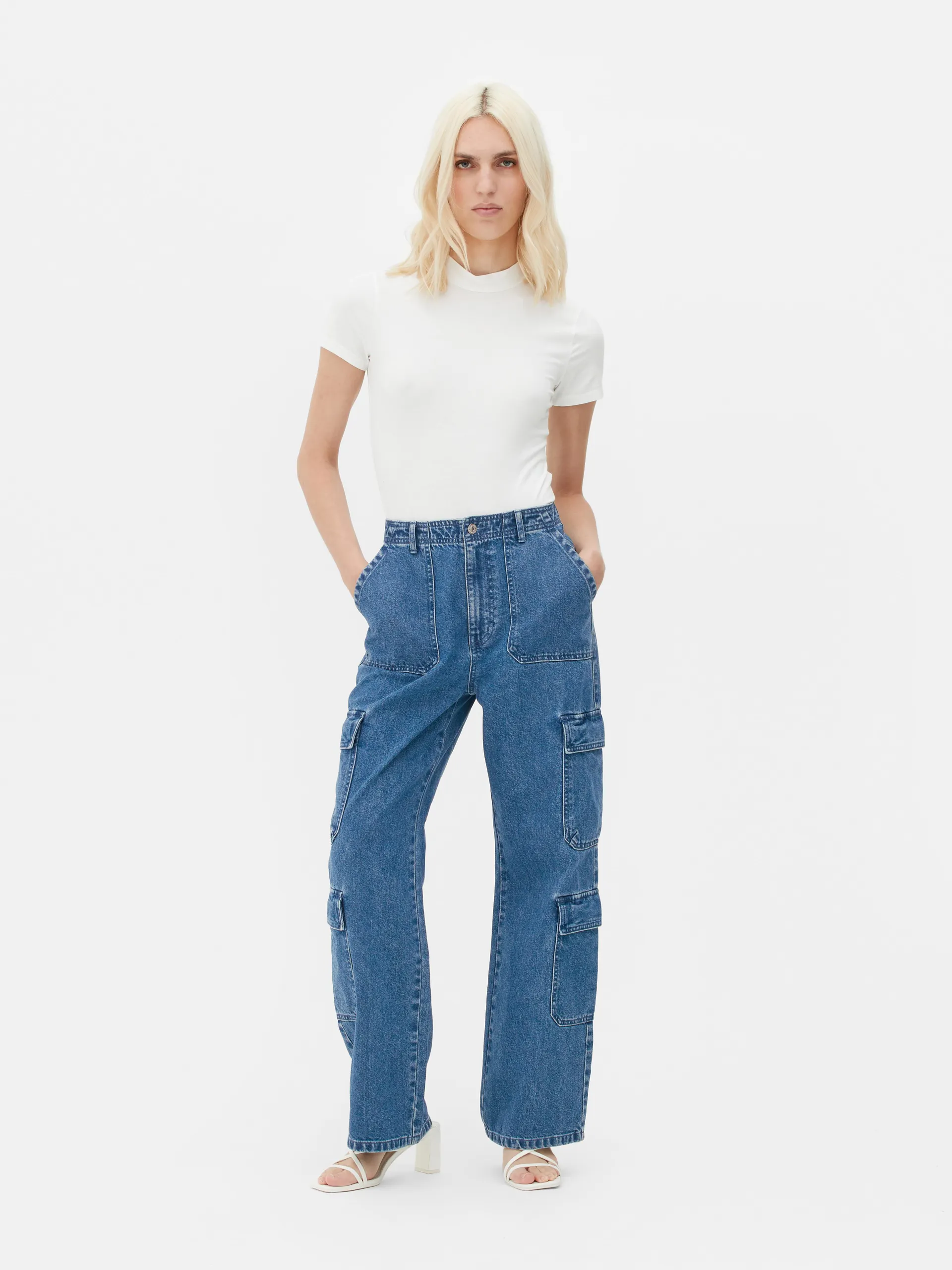 Straight Cargo Trousers