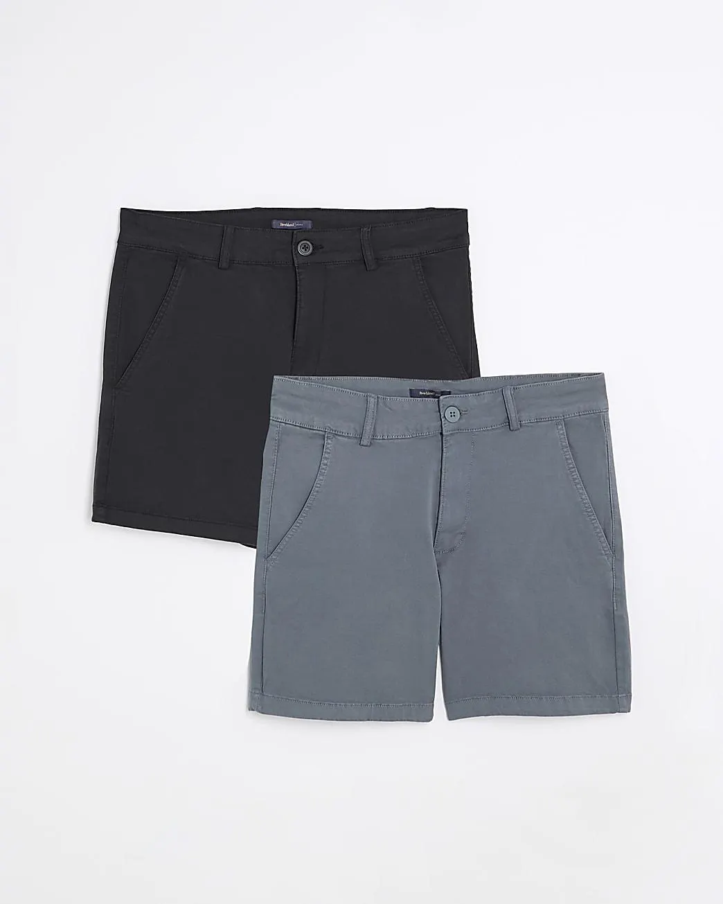 Black Skinny Fit Chino Shorts 2 Pack