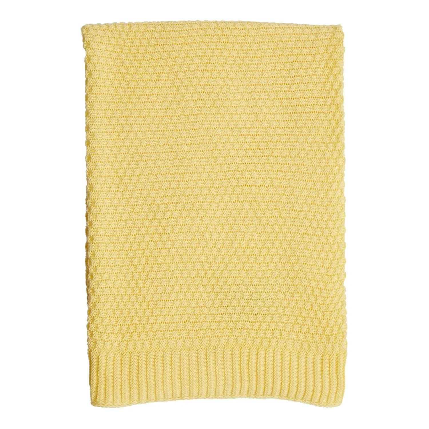 Cellular Cotton Baby Blanket Yellow