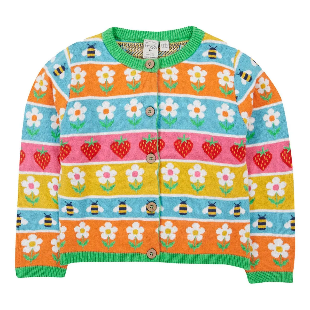 Fairisle Striped Cardigan