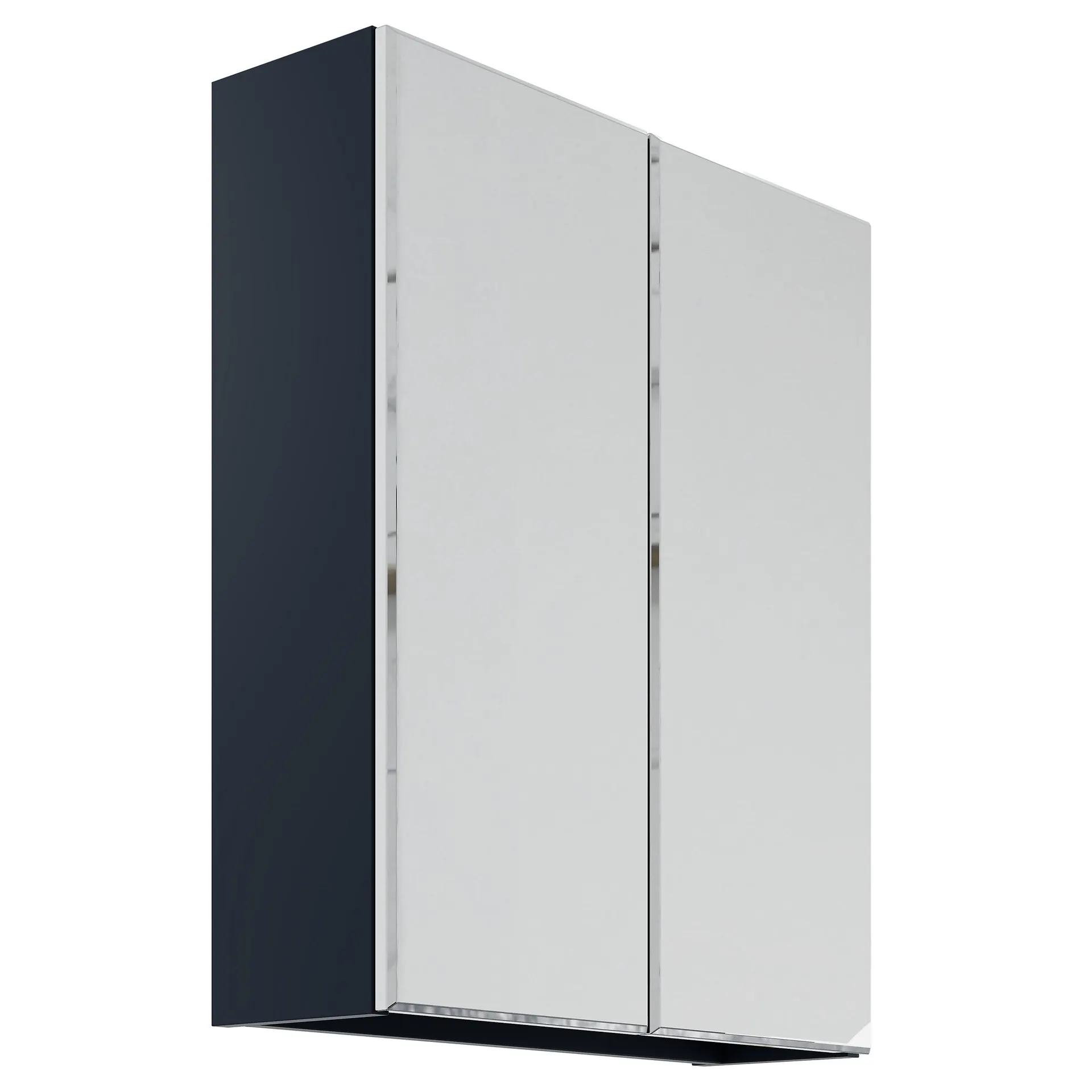 Lismore Matt Indigo blue Wall-mounted Double Bathroom Cabinet (H)72cm (W)60cm