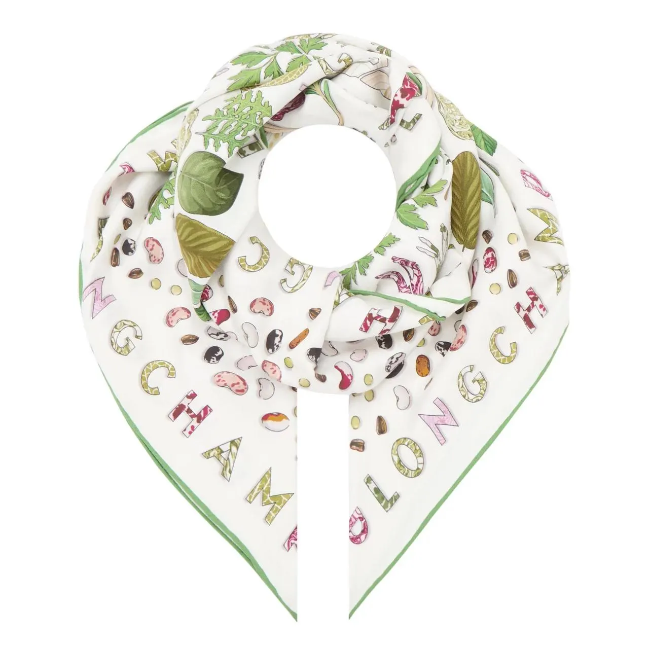 LONGCHAMP Garden Silk Scarf