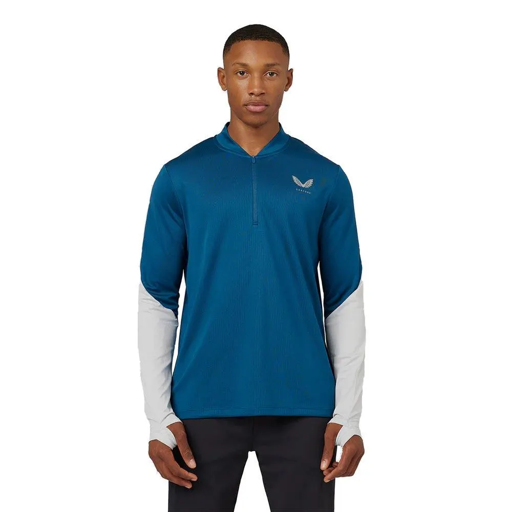 CASTORE COLOURBLOCK DRILL MENS LONG SLEEVE TOP